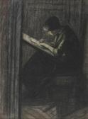 MORISOT Auguste, Augustin 1857-1951,Femme écrivant une lettre,Etienne de Baecque FR 2018-06-19