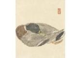 MORITA Tsunetomo 1881-1933,Duck,Mainichi Auction JP 2018-03-09