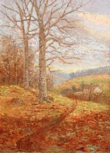 MORLAN Dorothy 1882-1967,Autumn Landscape,1906,Weschler's US 2013-09-20