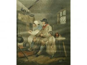 MORLAND George 1763-1804,Cottagers beside an open fire,Penrith Farmers & Kidd's plc GB 2010-08-18