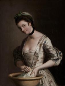 MORLAND Henry Robert 1716-1797,A Lady's Maid Soaping Linen,Mellors & Kirk GB 2022-04-12
