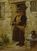 MORLAND James Smith 1846-1921,Old lady knitting,1882,Golding Young & Co. GB 2019-02-27