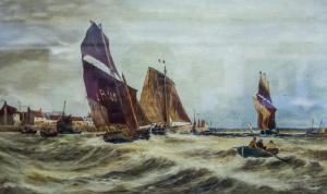 MORLEY C,Sailing Ships outside a Harbour,Gilding's GB 2016-04-05