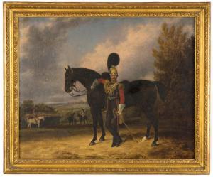MORLEY George 1832-1863,Soldier Standing with His Horse,Cottone US 2017-05-20