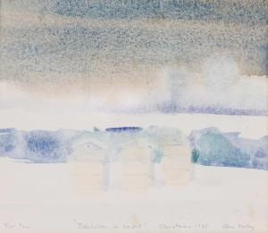 MORLEY John 1942,Beehives in snow,1985,Sworders GB 2021-08-01