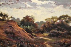 MORLEY Robert 1857-1941,landscape a sundown,Lawrences of Bletchingley GB 2023-01-31