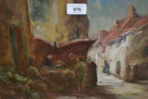 MORLEY Thomas William 1859-1925,Breton street scene,Lawrences of Bletchingley GB 2019-06-11