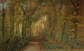 MORLOT Alphonse Alexis 1838-1918,Chemin en sous bois,1885,Kahn & Associes FR 2021-05-07