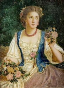 MORMILE Gaetano 1839-1890,La bella fioraia,Errico casa d'aste IT 2022-11-26