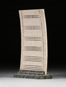 Moroles Jesus Bautista 1950-2015,Curved Stele,1980,Simpson Galleries US 2023-09-23