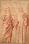 MORONE Francesco 1461-1529,Saint Jean et Saint Benoît,Aguttes FR 2020-12-10