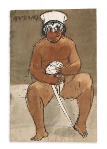 MORONI FEDERICO 1914-2000,Ragazzo col gomitolo,1968,Borromeo Studio d'Arte IT 2022-07-15