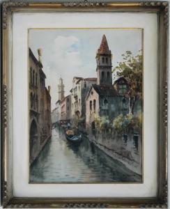 MOROSINI Marco Teodoro 1898,Canale con gondola,Il Ponte Casa D'aste Srl IT 2012-09-25