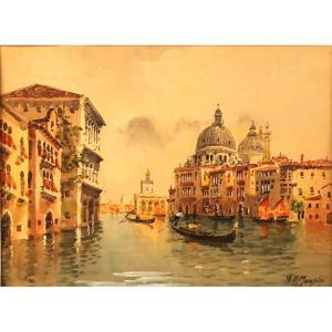 MOROSINI Marco Teodoro 1898,Canale di Venezia,Galleria Sarno IT 2022-10-27