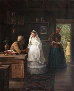 MOROSOV Alexandr 1835-1904,BEFORE THE WEDDING,1879,Bukowskis SE 2012-05-30