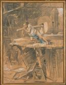 MOROT AIME NICOLAS 1850-1913,L'Artiste esclave,1904,Beaussant-Lefèvre FR 2014-12-03