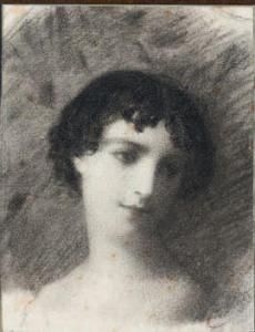 MOROT AIME NICOLAS 1850-1913,Portrait de femme,Binoche et Giquello FR 2021-06-25