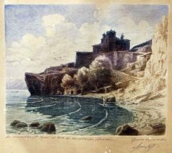MOROZOV Petar 1880-1951,St. Joan Monastery at Lake Ohrid,Victoria BG 2010-09-30