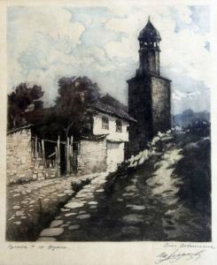 MOROZOV Petar 1880-1951,The Tower In Shumen,Victoria BG 2011-03-31