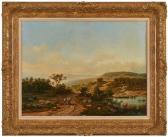 MORREN Auguste 1800-1800,Weite Landschaft mit Personenstaffage,19th century,Dobritz DE 2023-11-18