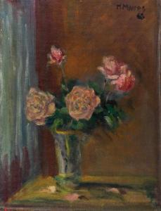 MORRES Hermann 1885-1971,Floral still life with bouquet of roses in a,1965,Auktionshaus Dr. Fischer 2020-12-04