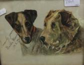 MORRIS Bertha,Study of two terrier heads,Moore Allen & Innocent GB 2016-01-15