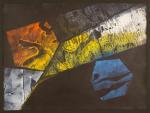 MORRIS Carl 1911-1993,abstract composition from the "Intersecting Light ,1981,O'Gallerie 2023-08-14