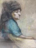 MORRIS Ernest 1927,seated woman,Reeman Dansie GB 2021-05-31