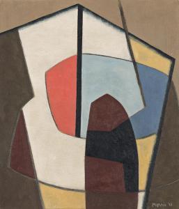 MORRIS George Lovett Kingsland 1905-1975,Abstract Composition,1943,Swann Galleries US 2023-09-21