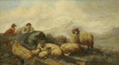 MORRIS James W 1860-1890,Shepherd and flock,Dreweatt-Neate GB 2009-06-02