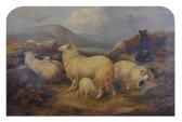 MORRIS John Charles 1851-1889,Sheep and sheepdog,1859,Clevedon Salerooms GB 2022-03-10