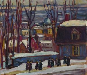 MORRIS Kathleen Moir 1893-1986,Côte des Neiges Road, Montreal,1930,Heffel CA 2022-06-01