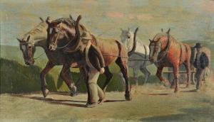 MORRIS PHIL,Farm horses at work,1976,Mallams GB 2015-08-12