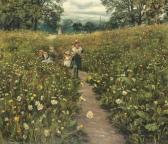 MORRIS Philip Richard 1836-1902,Gathering wild flowers,Christie's GB 2007-02-28