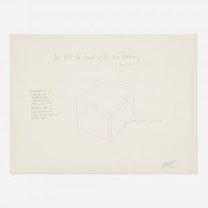 MORRIS Robert,Box with the Sound of Its Own Making,1972,Rago Arts and Auction Center 2024-03-13