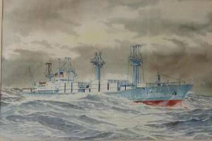 MORRIS Roger D 1935,'SS Lindfield' - ship's portrait,David Duggleby Limited GB 2016-04-16