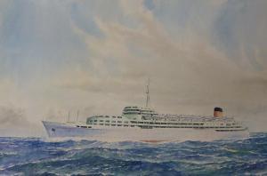 MORRIS Roger D 1935,'SS Southern Cross' - Ships portrait,David Duggleby Limited GB 2016-04-16