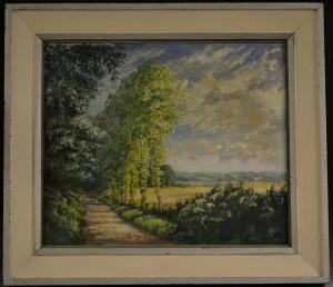 MORRIS Roy 1951,Cornfields at Weston,Bamfords Auctioneers and Valuers GB 2017-05-24