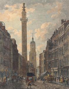 MORRIS Thomas 1750,The Monument in the City of London,1795,Burstow and Hewett GB 2021-12-16