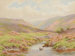 MORRISH Bertram 1900-1900,Stream through a valley,David Lay GB 2017-10-26
