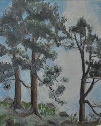 MORRISON Betty,Landscape with Firs,Shapes Auctioneers & Valuers GB 2011-07-16