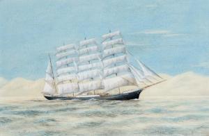 MORRISON J.A,Pamir - Four masted schooner under sai,Mossgreen AU 2014-02-04