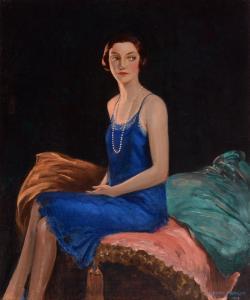 MORRITT Henry,The Blue Dress,1929,Anderson & Garland GB 2018-12-04