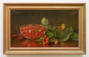 MORSE Eleanor Ecob 1837-1921,Still-Life of Strawberries,1891,Rachel Davis US 2019-10-19
