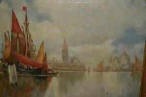 MORSE F.W,boats on the Grand Canal, Venice,1916,Lawrences of Bletchingley GB 2018-06-05