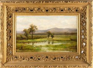 MORSE Jonathan Bradley 1834-1898,Marsh and distant mountains,Eldred's US 2023-07-27