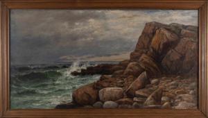 MORSE Jonathan Bradley 1834-1898,Rocky coastal scene,Eldred's US 2024-04-05