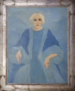MORSE RUMMEL Franck 1884,Elégante en bleu,1927,Artcurial | Briest - Poulain - F. Tajan FR 2015-01-30