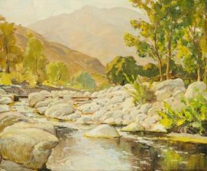 MORSE Vernon Jay 1898-1965,Creek in a mountain landscape,1928,John Moran Auctioneers US 2020-04-21