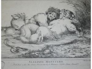 MORTIMER John Hamilton 1740-1779,SLEEPING MONSTERS,Lawrences GB 2015-01-16